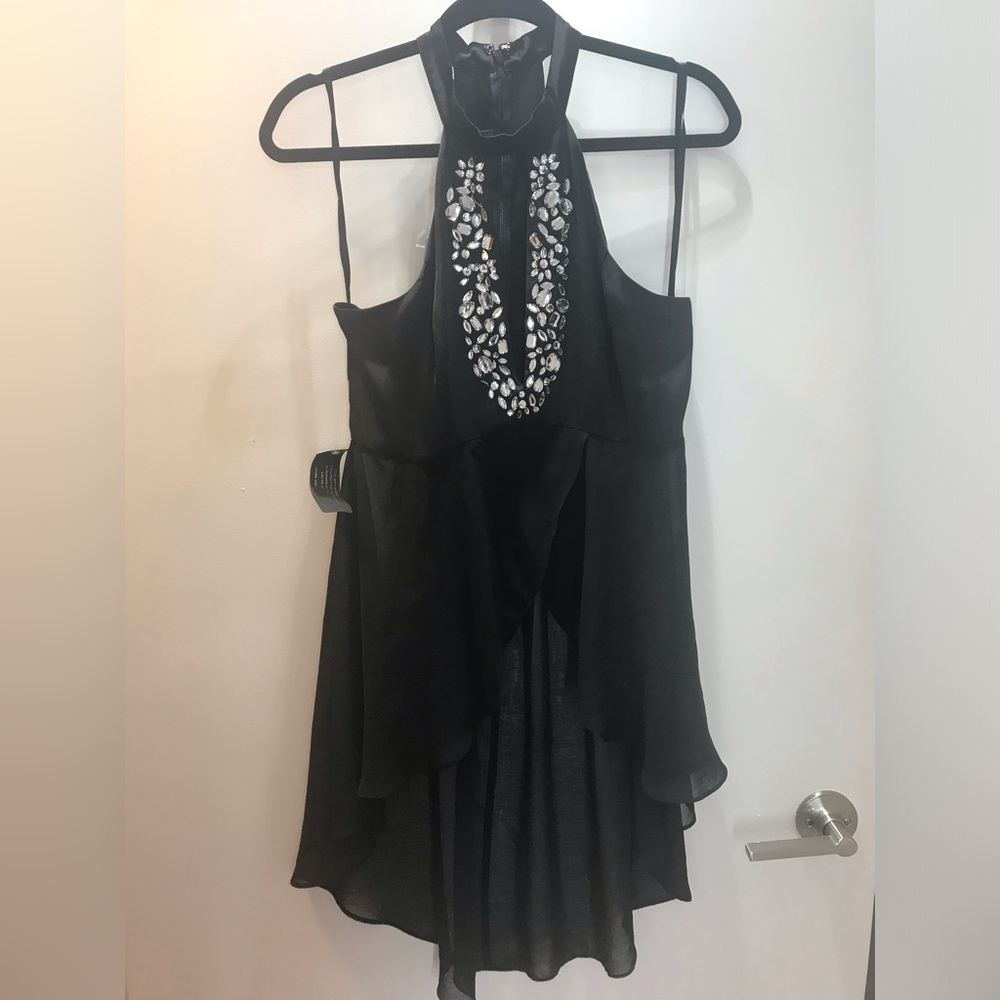 Bebe hi low embellished top new with tag